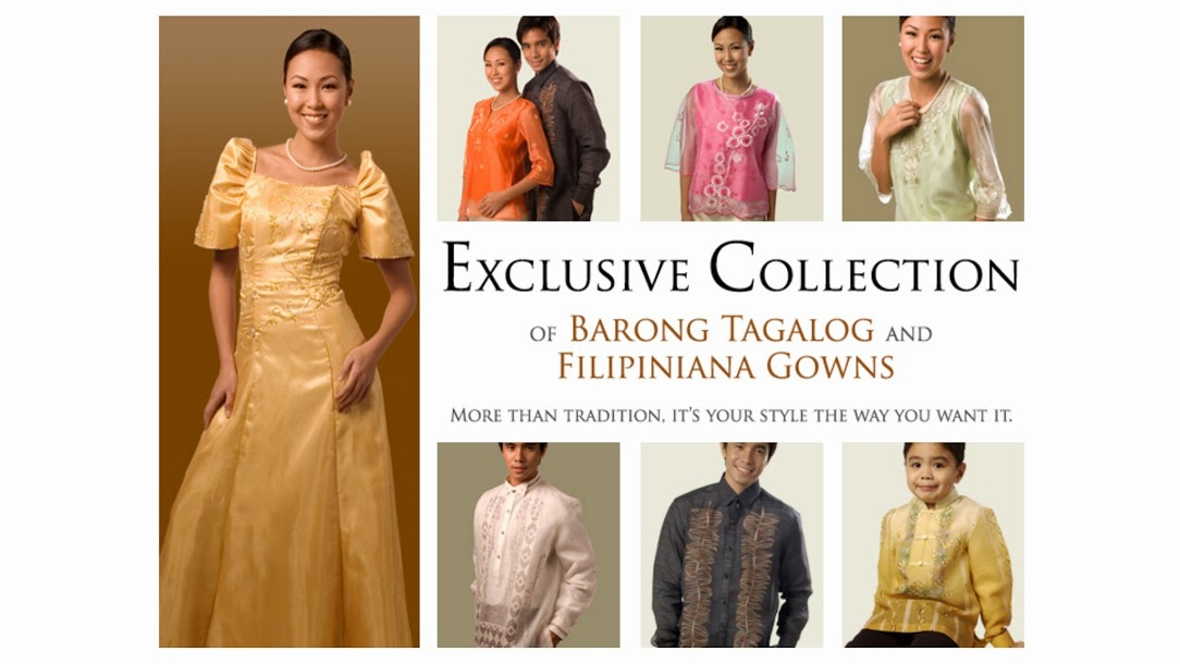 Wide variety of Filipino Formal wear, Gowns and Barong Tagalog